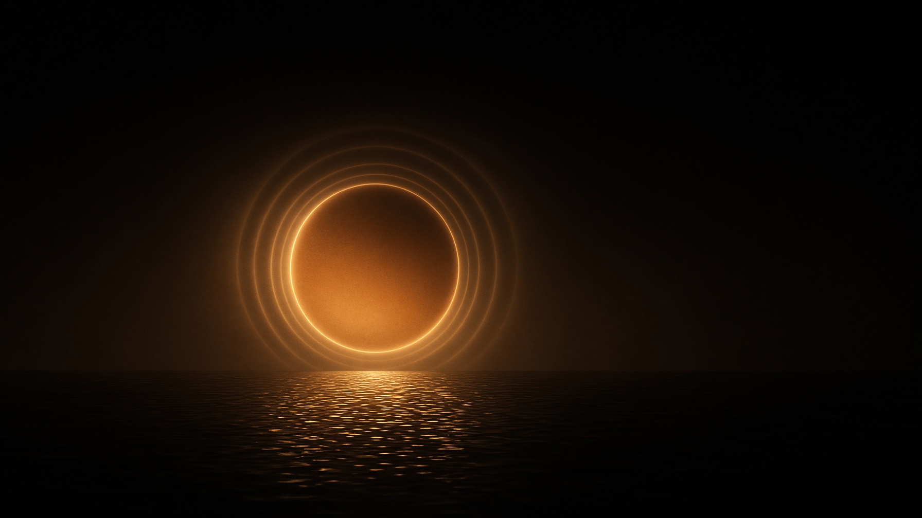 Zenith — gold corona on void black